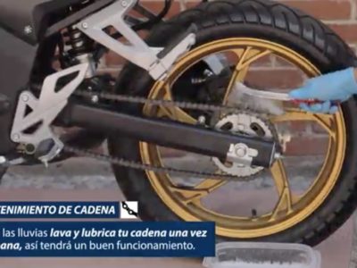 1. CADENA cuidados de una moto en lluvia